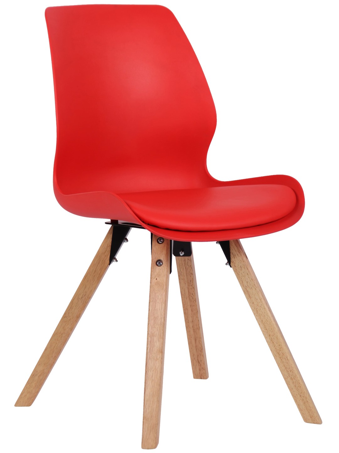 Stoel Luna kunststof, rood