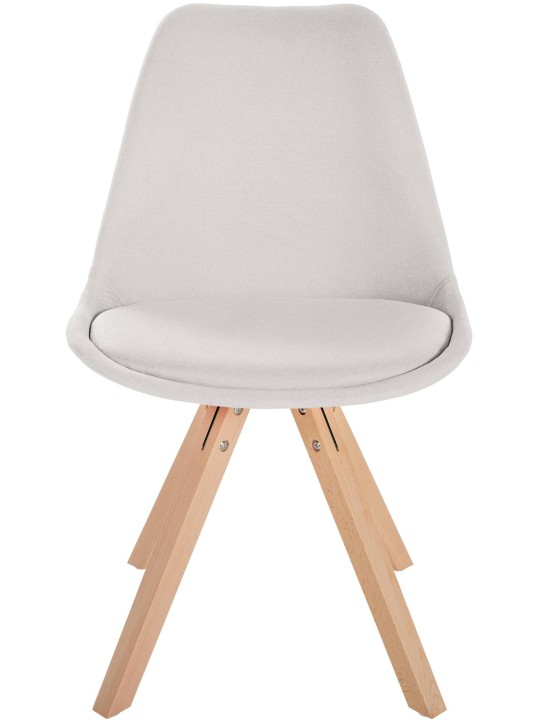 Stoel Sofia Stof Vierkant, crème