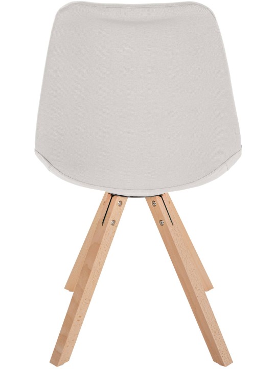 Stoel Sofia Stof Vierkant, crème