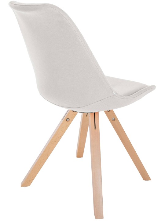 Stoel Sofia Stof Vierkant, crème