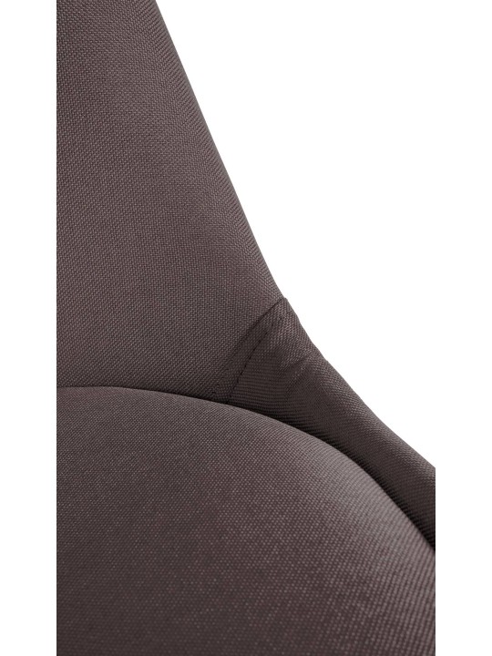 Stoel Sofia Stof Vierkant, taupe