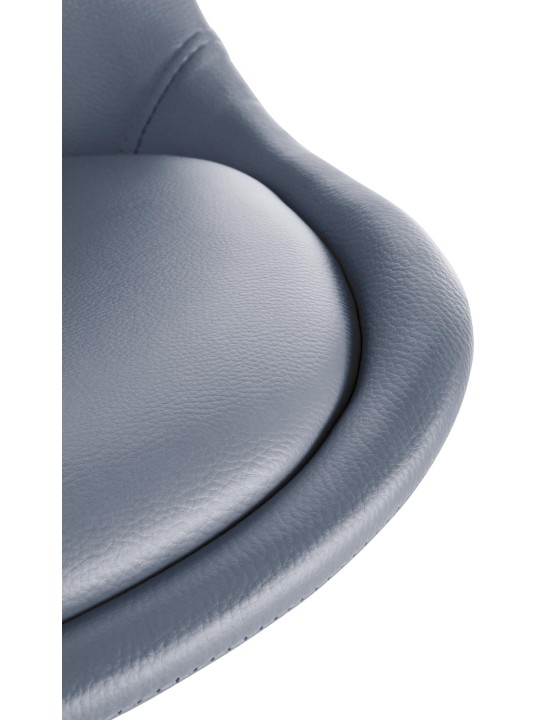 Stoel Sofia kunstleer Vierkant, grijs