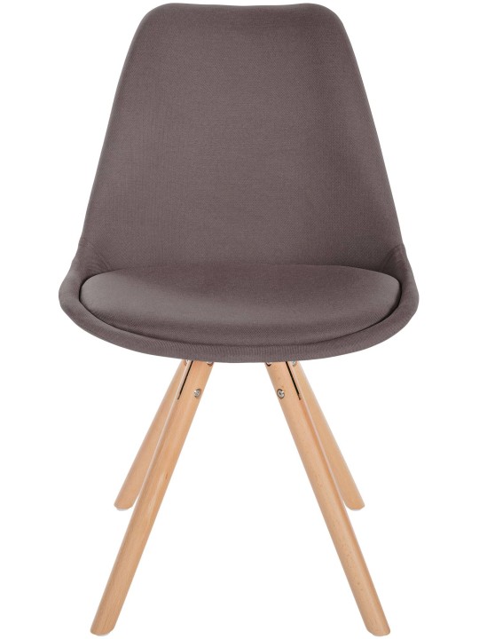 Stoel Sofia Stof Rond, taupe