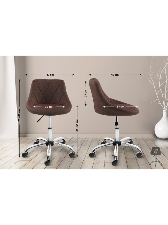 Werkkruk Lazio stof, bruin