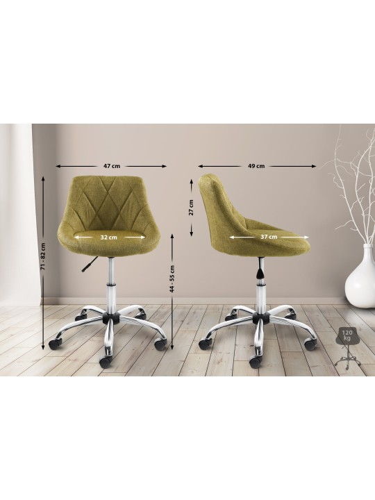 Werkkruk Lazio stof, groen