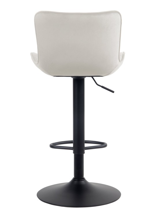 Barkruk Emma fluweel, crème