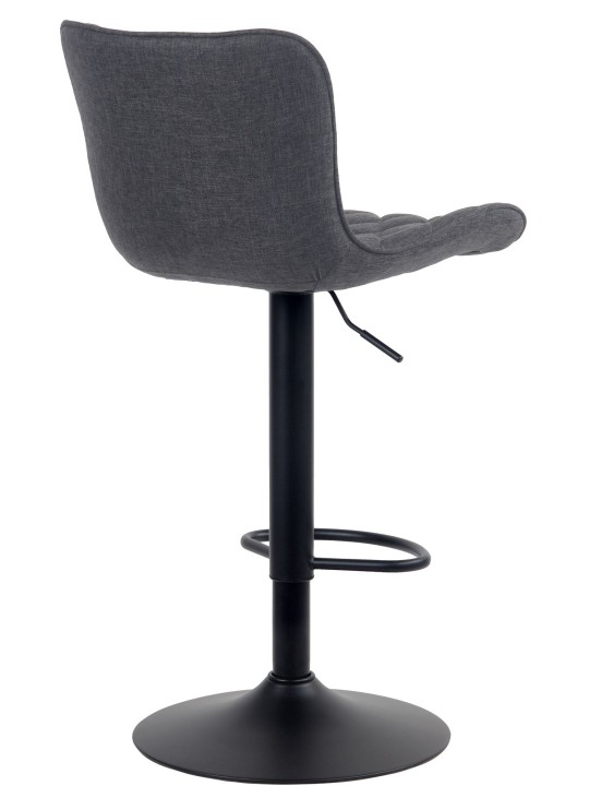 Barkruk Emma stof, zwart