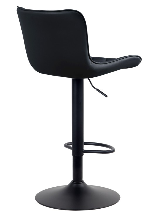 Set van 2 barkrukken Emma kunstleer, zwart