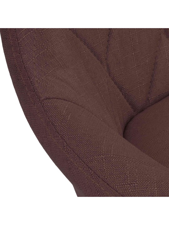 Barkruk Lazio stof chroom, bruin