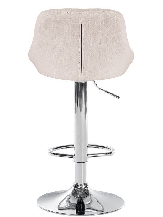 Barkruk Lazio stof chroom, crème Barkruk Lazio stof chroom, crème