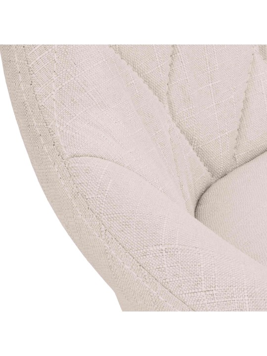 Barkruk Lazio stof chroom, crème Barkruk Lazio stof chroom, crème