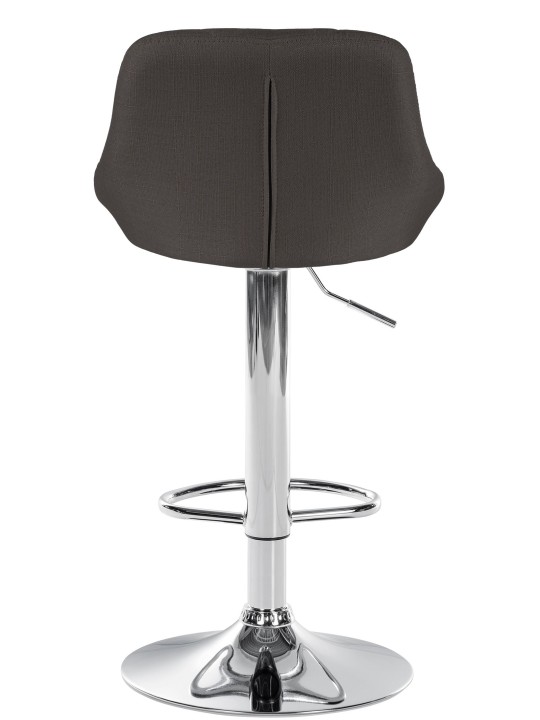 Barkruk Lazio stof chroom, donkergrijs Barkruk Lazio stof chroom, donkergrijs