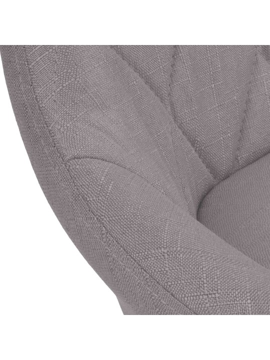 Barkruk Lazio stof chroom, grijs