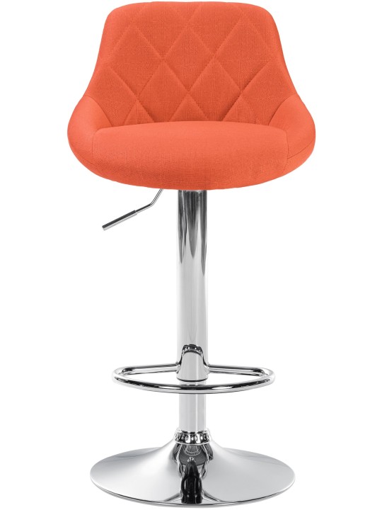 Barkruk Lazio stof chroom, oranje Barkruk Lazio stof chroom, oranje