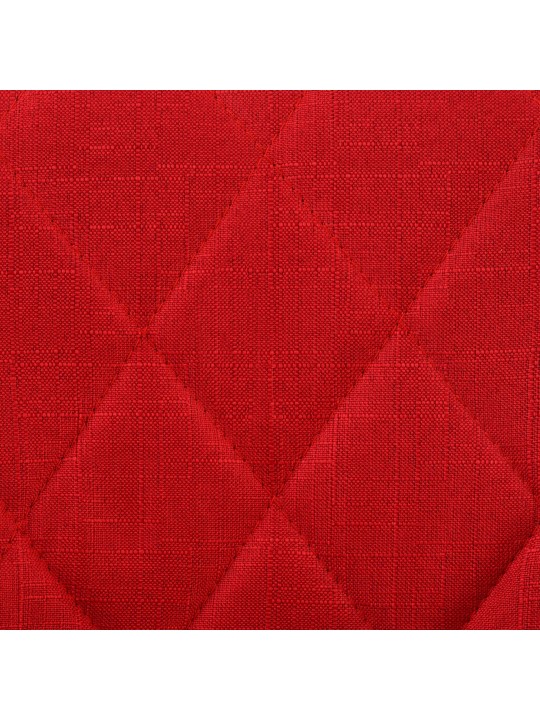 Barkruk Lazio stof chroom, rood