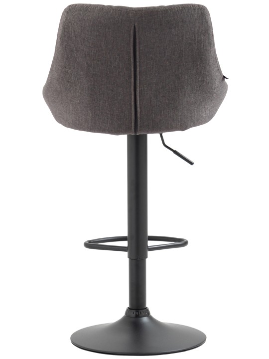 Barkruk Lazio stof, grijs