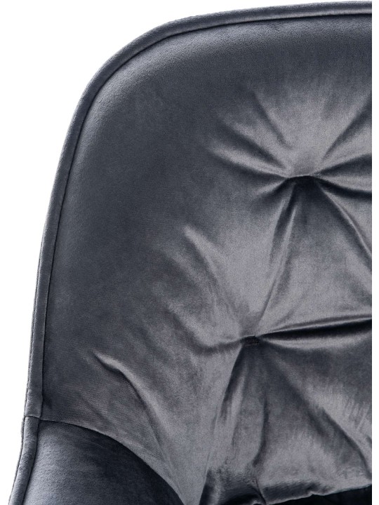 Barkruk Gibson fluweel, donkergrijs Barkruk Gibson fluweel, donkergrijs