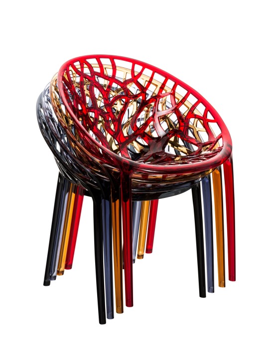 Stapelstoel CRYSTAL, zwart Stapelstoel CRYSTAL, zwart