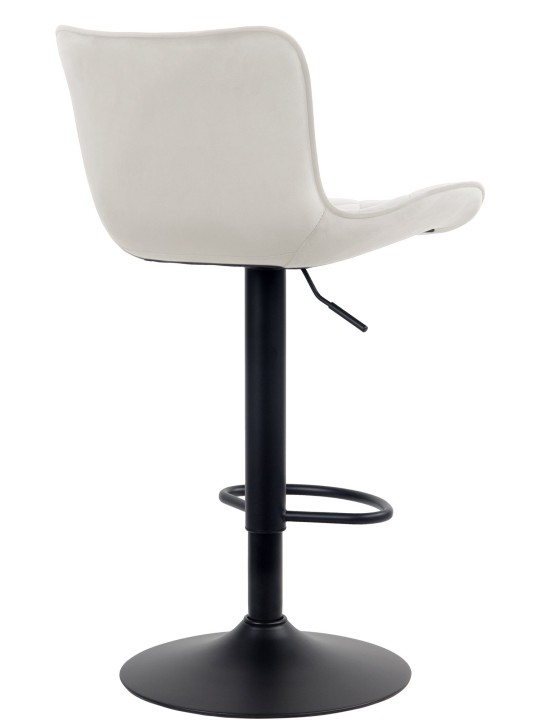 Set van 2 barkrukken Emma fluweel, crème