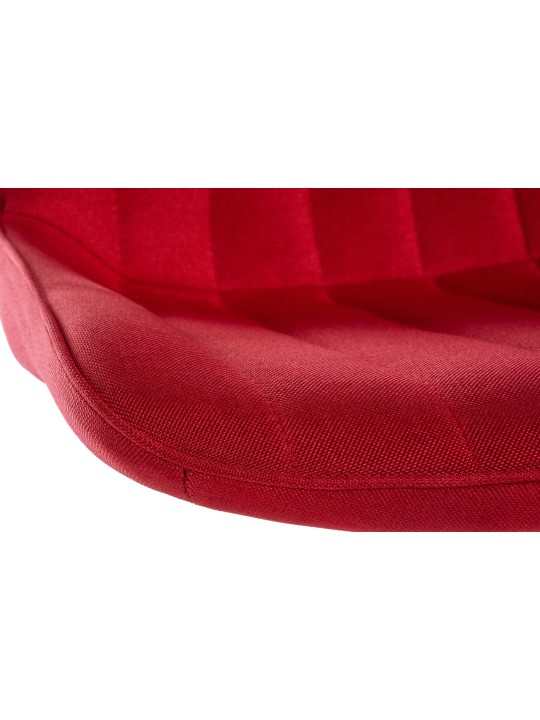 Barkruk Toni stof chroom, rood