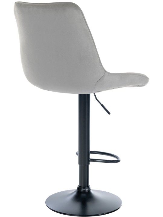 Barkruk Toni fluweel, grijs Barkruk Toni fluweel, grijs