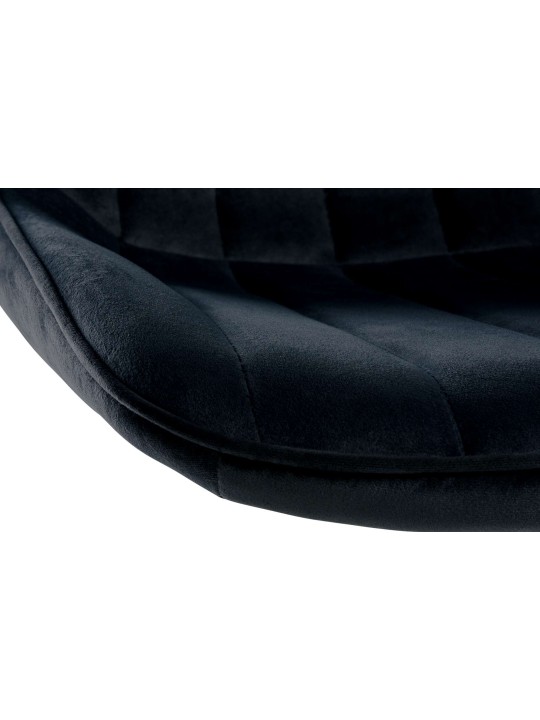 Barkruk Toni fluweel chroom, zwart Barkruk Toni fluweel chroom, zwart