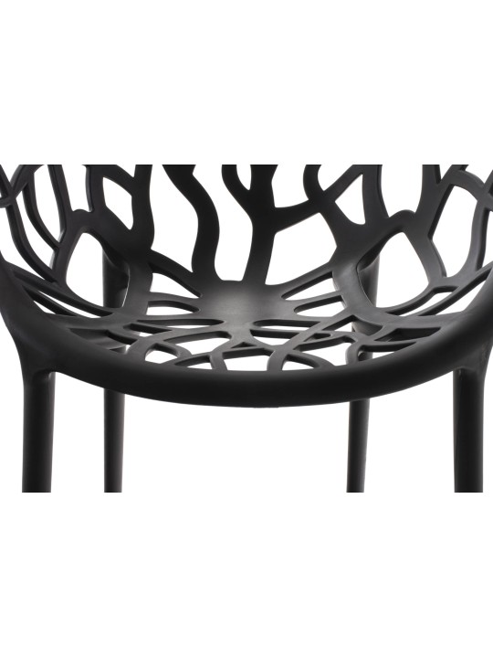 Set van 4 stoelen Hope, zwart