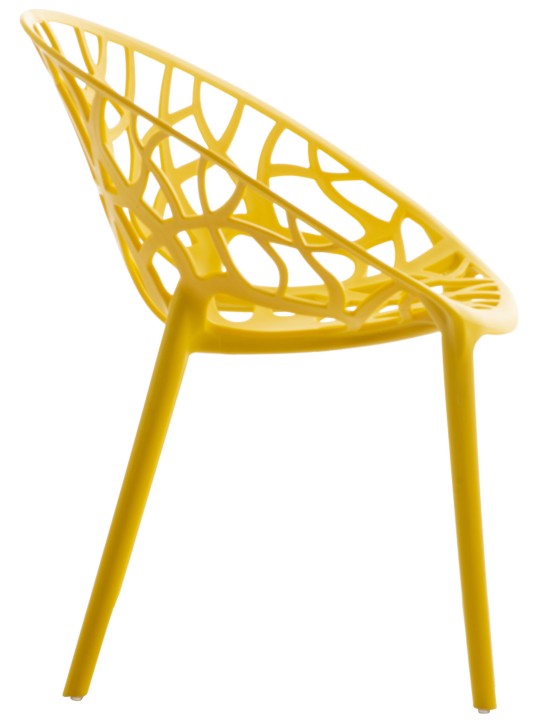 Set van 4 stoelen Hope, geel