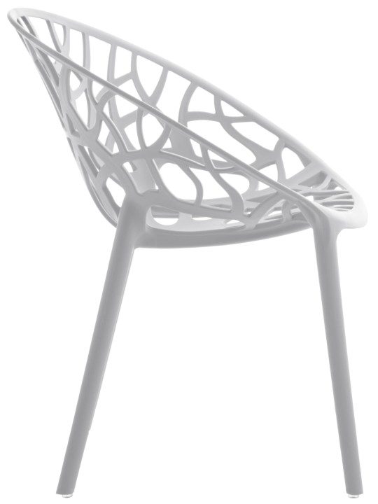 Set van 4 stoelen Hope, lichtgrijs