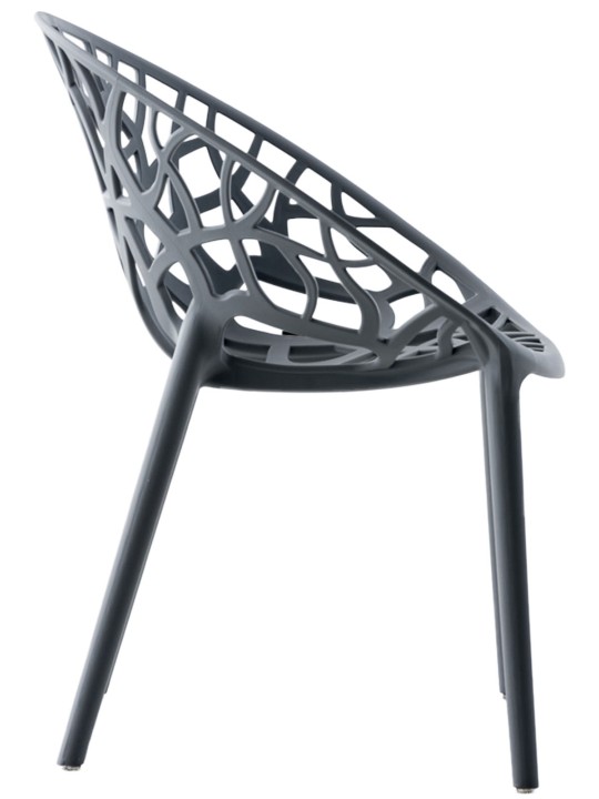 Set van 4 stoelen Hope, antraciet