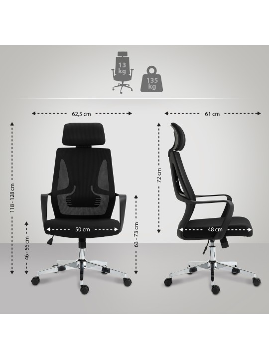 Bureaustoel Kanab, zwart