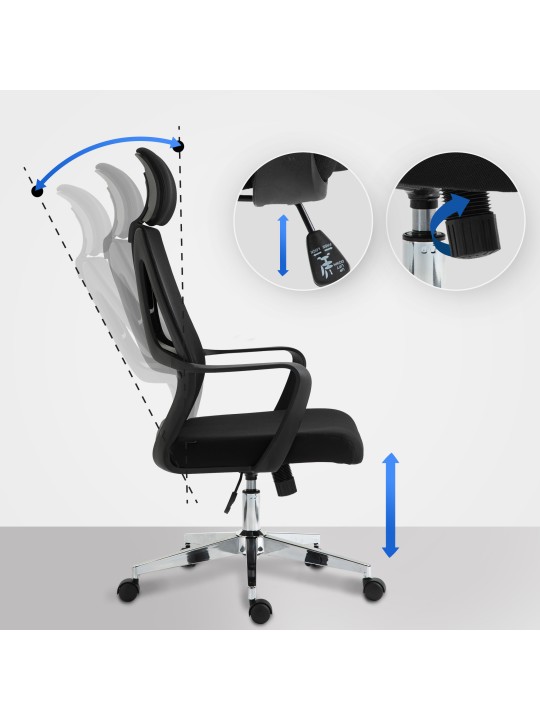 Bureaustoel Kanab, zwart