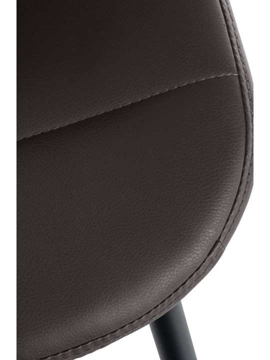 Stoel Tom kunstleer, bruin