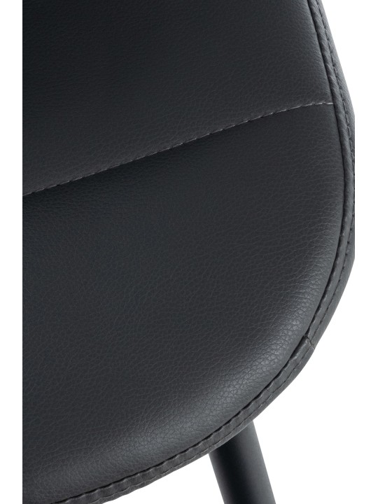 Stoel Tom kunstleer, grijs