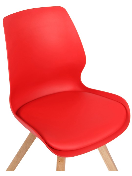 Stoel Luna kunststof, rood Stoel Luna kunststof, rood
