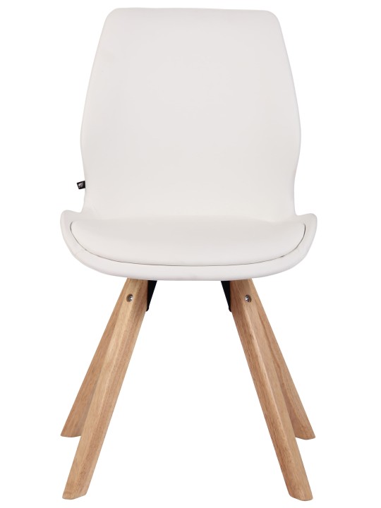 Stoel Luna kunstleer, wit Stoel Luna kunstleer, wit