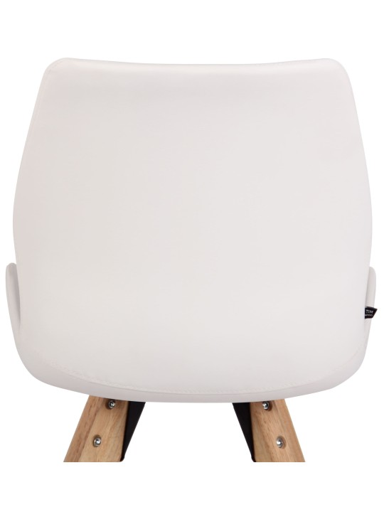 Stoel Luna kunstleer, wit Stoel Luna kunstleer, wit