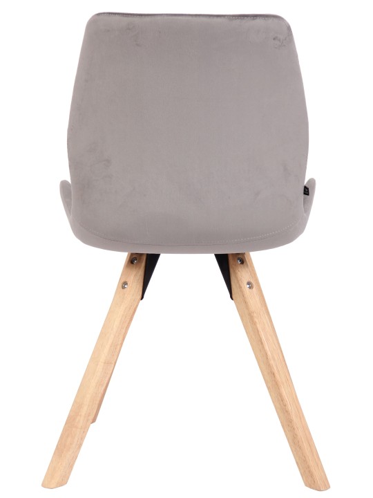 Stoel Luna Fluweel, grijs Stoel Luna Fluweel, grijs