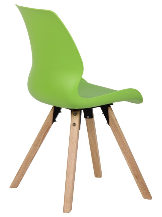 Set van 2 stoelen Luna kunststof, groen