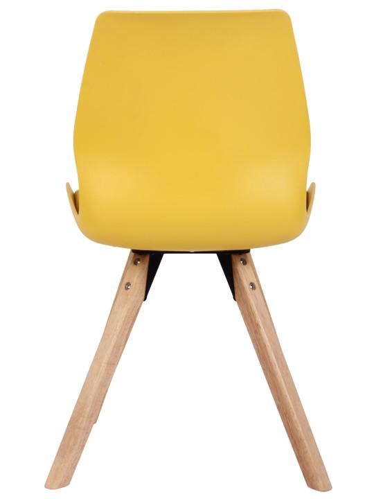 Set van 2 stoelen Luna kunststof, geel