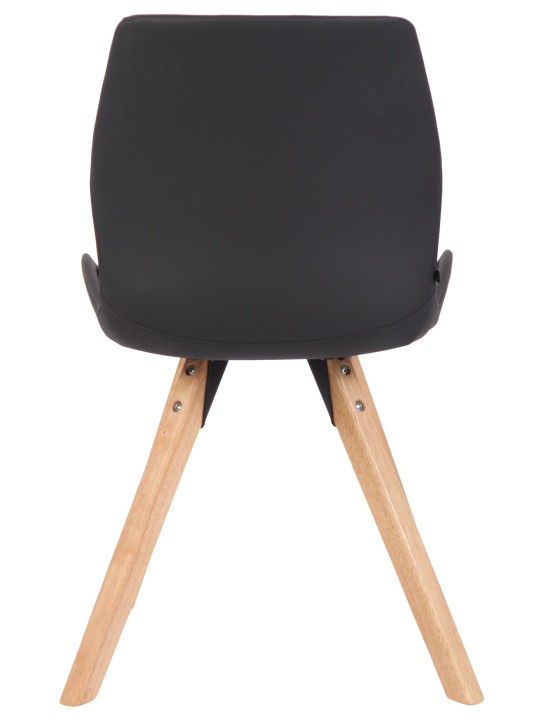 Set van 2 stoelen Luna kunstleer, zwart