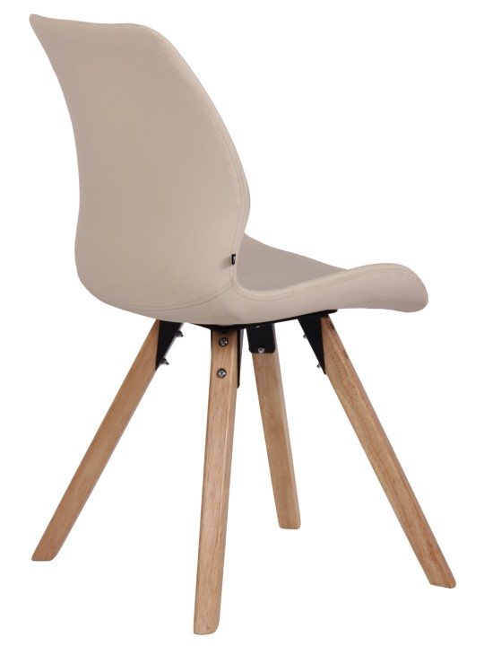 Set van 2 stoelen Luna kunstleer, crème Set van 2 stoelen Luna kunstleer, crème