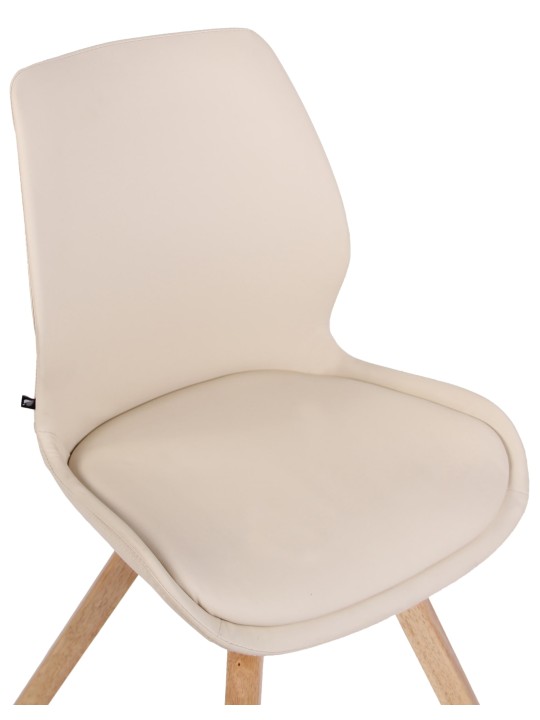 Set van 2 stoelen Luna kunstleer, crème Set van 2 stoelen Luna kunstleer, crème