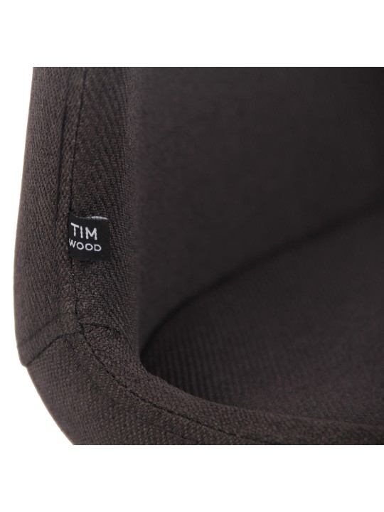 Set van 2 stoelen Luna stof, zwart