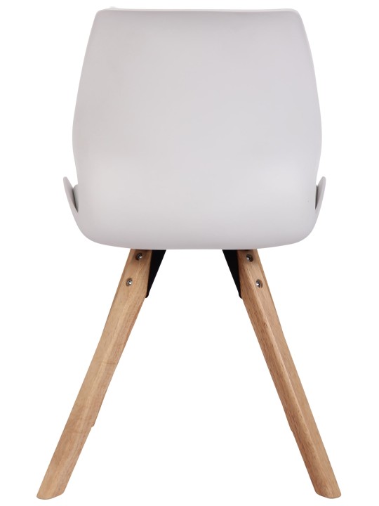 Set van 4 stoelen Luna kunststof, wit