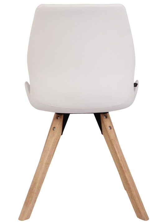 Set van 4 stoelen Luna kunstleer, wit Set van 4 stoelen Luna kunstleer, wit