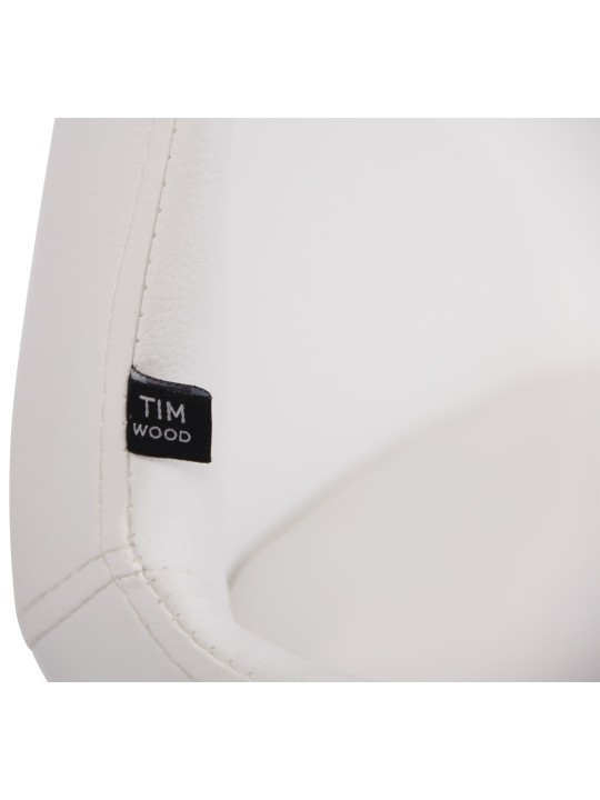 Set van 4 stoelen Luna kunstleer, wit Set van 4 stoelen Luna kunstleer, wit