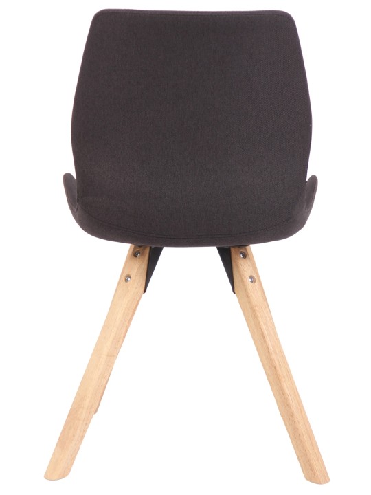 Set van 4 stoelen Luna stof, zwart