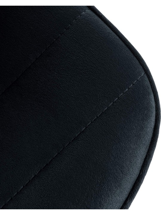 Barkruk Lex fluweel chroom, zwart