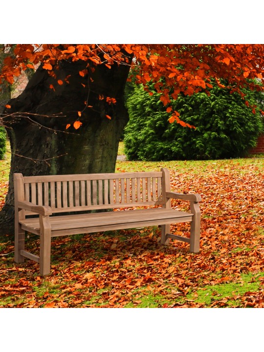 Teakhouten bank Jackson V2 200 cm, teak